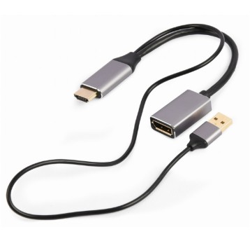 Adapter HDMI do DP 4K 60Hz USB-A powered