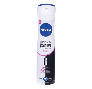 Antyperspirant w sprayu NIVEA Invisible B&W Clear