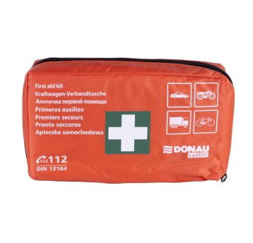 Apteczka samochodowa DONAU SAFETY DIN pomarańczowa