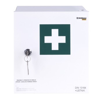Apteczka ścienna DONAU SAFETY, stalowa 20 +A biała