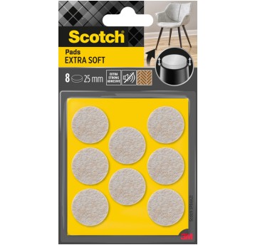 Bardzo miękkie podkładki z wełny SCOTCH, okrągłe,