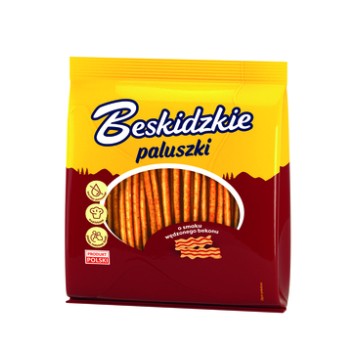 Beskidzkie Paluszki o smaku wędzonego bekonu 180g