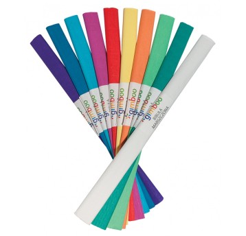 Bibuła marszczona GIMBOO, w rolce, 50x200cm, mix