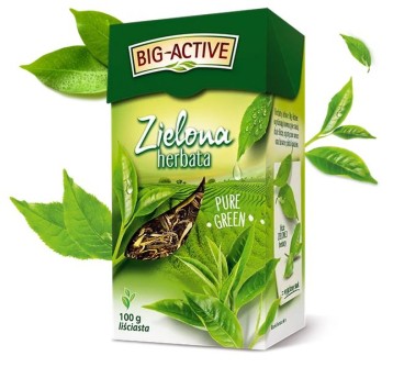BIG-ACTIVE HERBATA ZIELONA PURE GREEN 100G