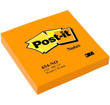 Bloczek samoprzylepny POST-IT® (654N), 76x76mm, 1