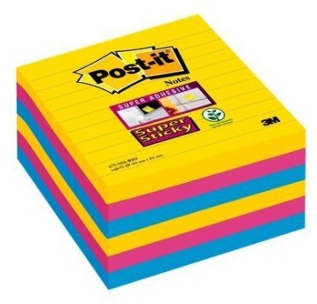 Bloczki 3M POST-IT 101x101mm RIO 6x90k Super Stic