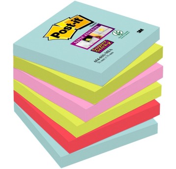 Bloczki 3M POST-IT Z-Notes 76x76mm MIAMI 6x90k Su