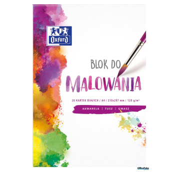 Blok do malowania OXFORD A4 20k 120G biały