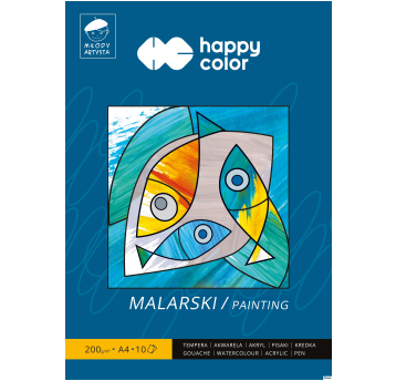 Blok malarski Młody Artysta, A4, 10 ark, 200g, Hap