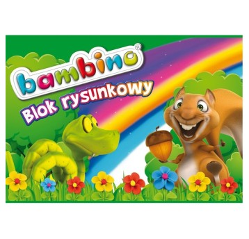 Blok rysunkowy A4, 20k BAMBINO
