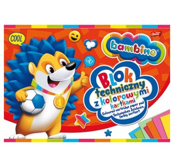 Blok tech kolor BAMBINO a4 10 kar