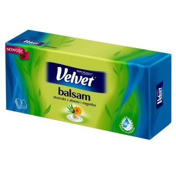 Chusteczki VELVET BALSAM ALOESU I NAGIETEK (70szt