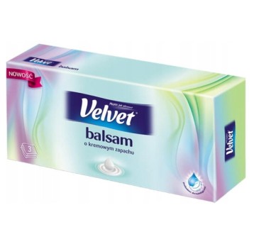 Chusteczki VELVET BALSAM O KREMOWYM ZAPACHU (70sz