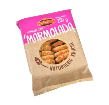 CIASTECZKA KRUCHE Z MARMOLADĄ 260G OSKROBA