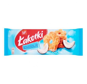Ciastka Łakotki SAN, 168 g kokosowe