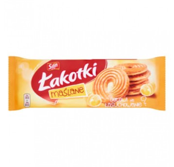 Ciastka Łakotki SAN, 168 g maślane