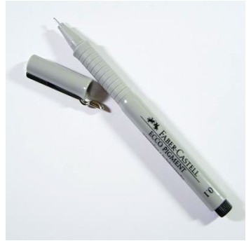 Cienkopis ECCO PIGMENT 0.8 czarny 10szt. FABER-CA