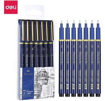 Cienkopis kreślarski FINENOLO 7 sztuk różne gruboś