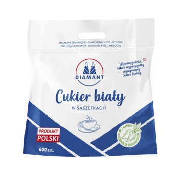 Cukier biały DIAMANT, w saszetkach, 600 x 5g
