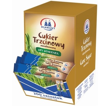 Cukier trzcinowy w saszetkach 200szt