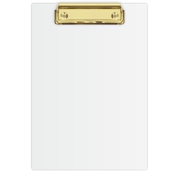 Deska z klipem A5 biały + złoty mechanizm KHG-00-1