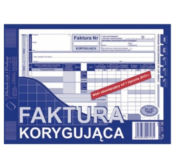 DRUK Faktura VAT korygująca MICHALCZYK&PROKOP A