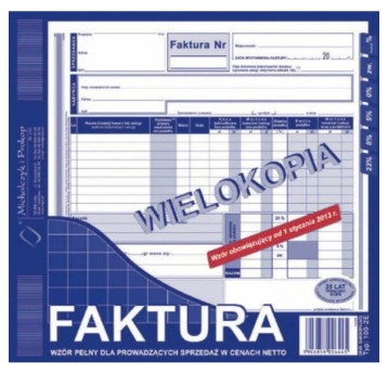 DRUK Faktura VAT MICHALCZYK&PROKOP 2/3 A4 80 ka