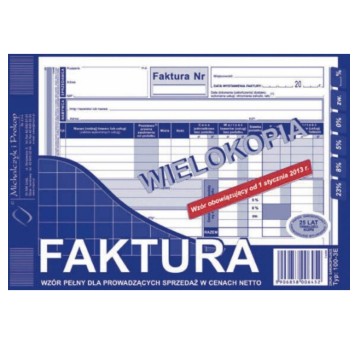 DRUK Faktura VAT MICHALCZYK&PROKOP A5 80 kartek