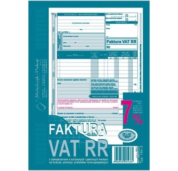 DRUK Faktura VAT RR MICHALCZYK&PROKOP A5 80 kart