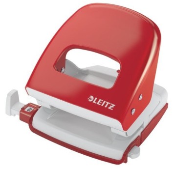 Dziurkacz 5008 LEITZ czerwony 30 kartek duży meta