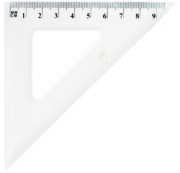 Ekierka szkolna GRAND GR854T 45/10cm transpar 130-