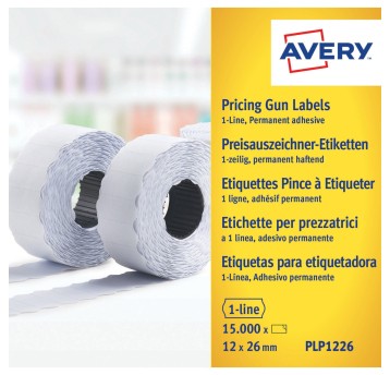 Etykieta do metk.1rz.12x26mm biała AVERY trwałe 1