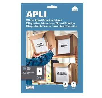 Etykiety uniwersalne APLI A4 210x297 mm 10 szt.