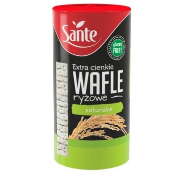 EXTRA CIENKIE WAFLE RYŻOWE NATURALNE 110G SANTE