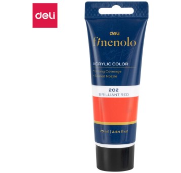Farba akrylowa FINENOLO 75ml czerwony EC75-BE DELI