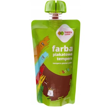 Farba plakatowa tempera brązowa 100ml HA 3310 0100