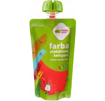 Farba plakatowa tempera czerwona 100ml HA 3310 010