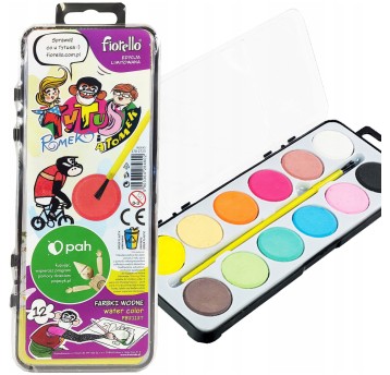 Farby wodne 12 kolorów PB2112T Tytus Romek i A`Tom