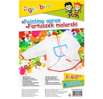 Fartuszek malarski GIMBOO, rozmiar 3-6 lat, trans