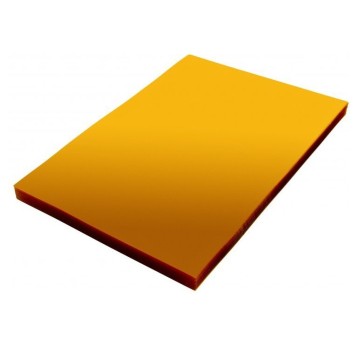 Folia do bindowania A4 DATURA przezroczysta żółta