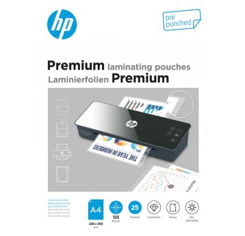 Folie laminacyjne HP PREMIUM A4, dziurkowanie, 125