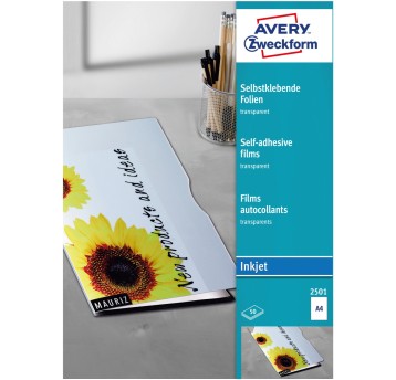 Folie samoprzylepne A4 0.17mm przezroczyste INK 5