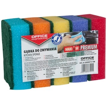 Gąbka do zmywania OFFICE PRODUCTS Maxi Premium, 5