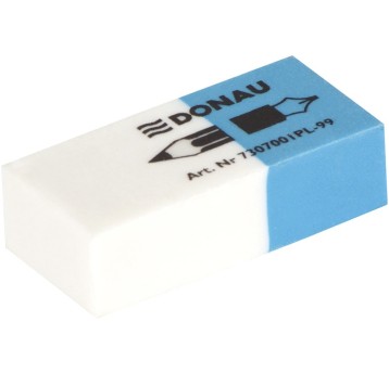 Gumka wielofunkcyjna DONAU, 41x18x11mm, niebiesko