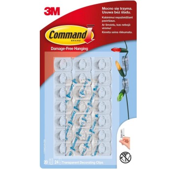 Haczyki Command™ (17026CLR PL), do wieszania ozdób