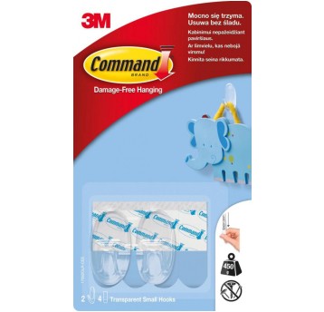 Haki wielokrotnego użytku COMMAND™ (17092CLR PL),