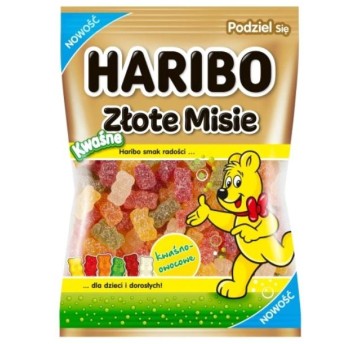 HARIBO ZŁOTE MISIE KWAŚNE 160G