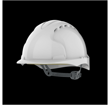 Hełm EVO®2, pasek, wentylowany, biały