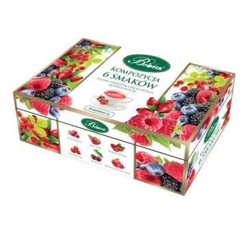 Herbata BIFIX kompozycja 6 smaków owocowa