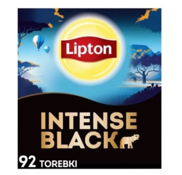 Herbata czarna ekspresowa Lipton INTENSE BLACK 92t